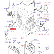 Load image into Gallery viewer, ZJ3715172 ZJ37-15-172 thermostat cover aluminium For Ford Fiesta MK6 Mazda thermostat housing cooler